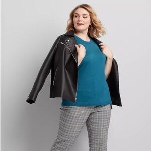 Lane Bryant Turquoise Sleeveless Sweater Shell